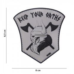 Patch 3d viking keep your...