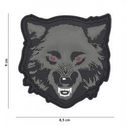Patch wolf gris