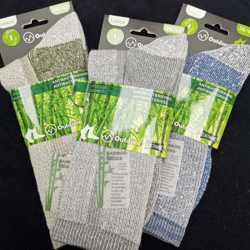 Chaussettes chaudes fibre de bambou