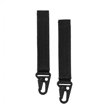 Lot De 20 Mousquetons Forme S – Alliage Zinc, Double Boucle, Noir, Pour Camping, Rando, Pêche