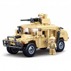 Véhicule militaire type lego