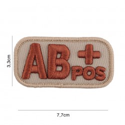 Patch groupe sanguin sable AB  pos