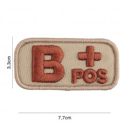 Patch groupe sanguin sable B pos