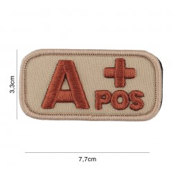 Patch groupe sanguin sable A pos