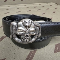 ceinture boucle tete de mort