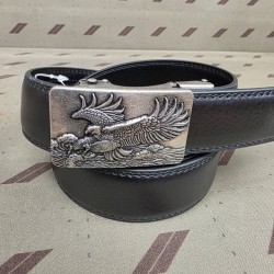 Ceinture cuir boucle aigle