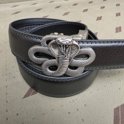 Ceinture cuir boucle serpent