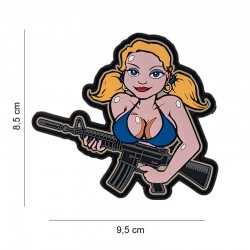 Patch tactical girl airsoft