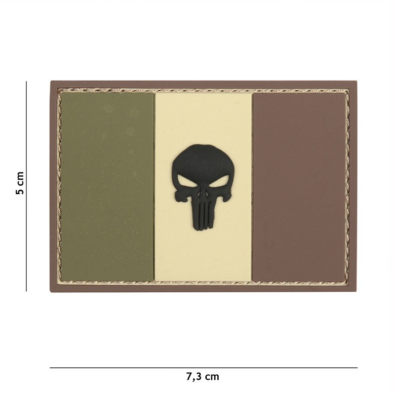 Patch drapeau français punisher
