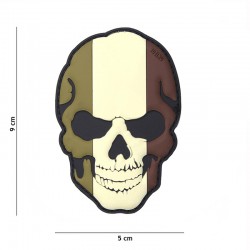 Patch skull drapeau français