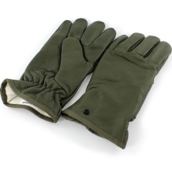 Gants cuir kaki