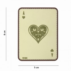 Patch 3d carte as de coeur