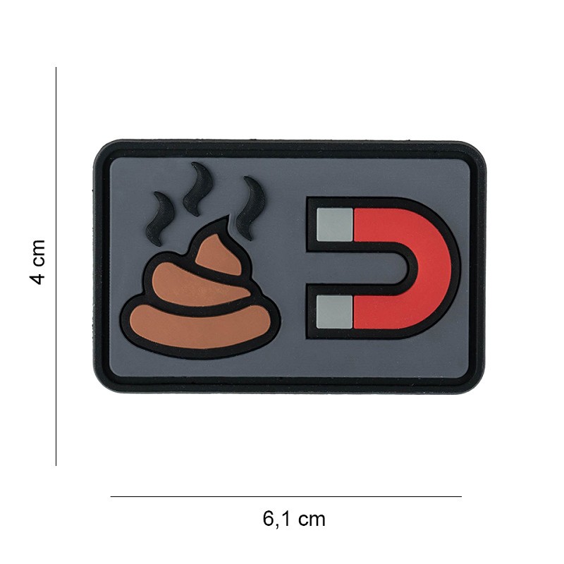Patch aimant à merde