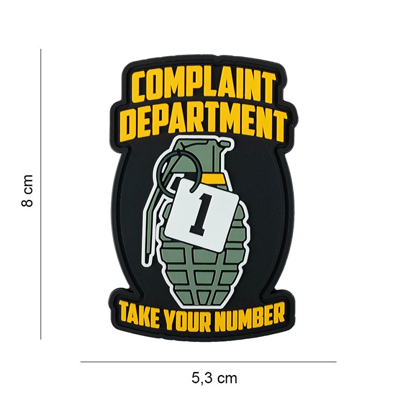 Patch airsoft complaint department