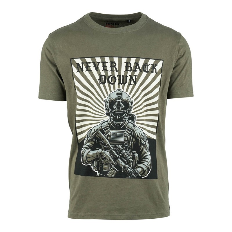 Tee-shirt never back down